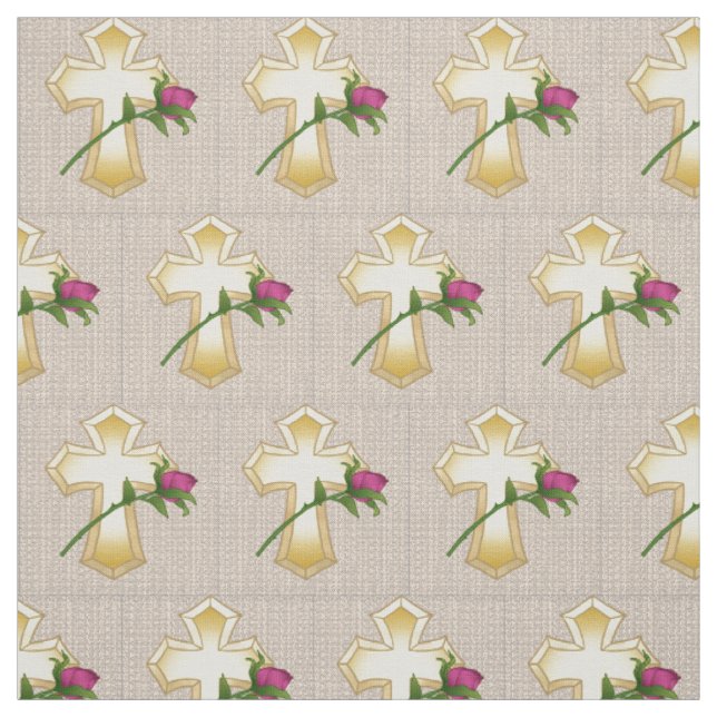 Rose Kristna Kors Tyg  (Prov)