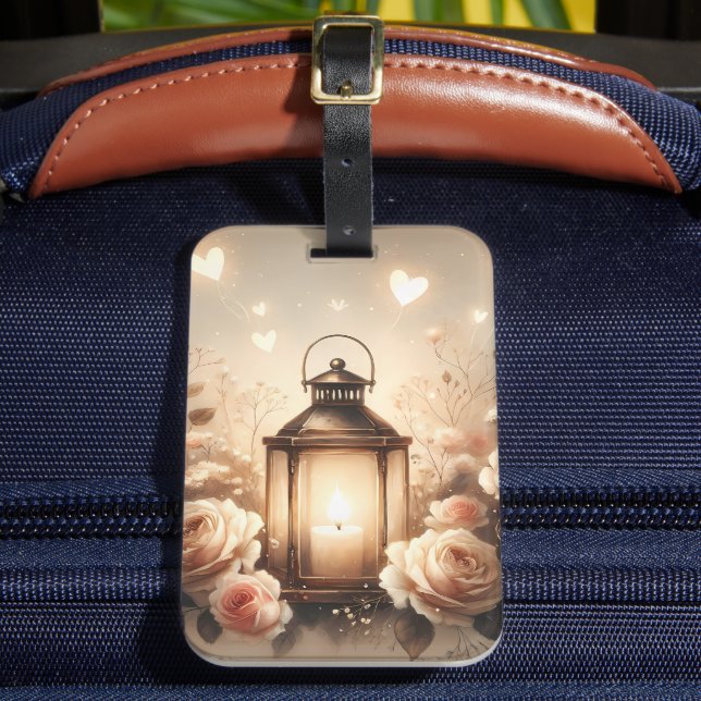 Rose Lantern Glow Bouquet Bagagebricka (Framsida Insitu 2)