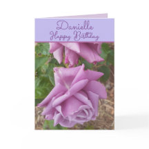 Rose Lila Blomma Blommig Flicknamn Födelsedag