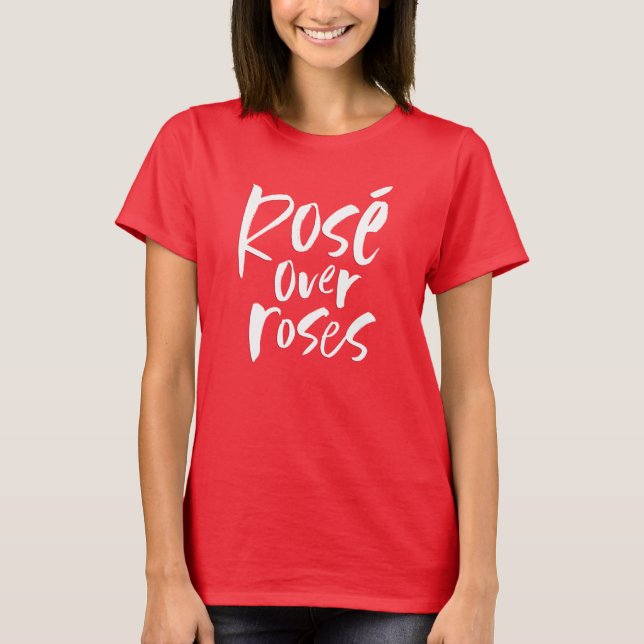 Rosé lustig vänskap anti-Valentine Day T Shirt (Framsida)