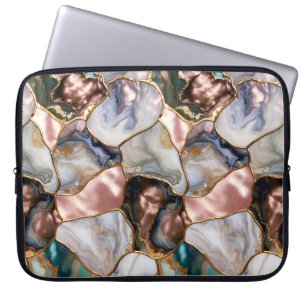 Rose Marble Bärbar Dator Fodral Elegant
