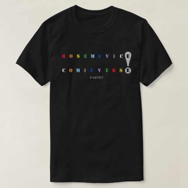 Rose McVice - Comic Verse T Shirt (Design framsida)