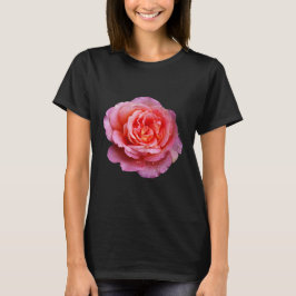 Rose mit tautropfen t shirt