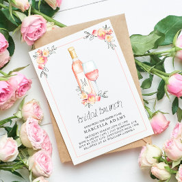 Rosé Möhippa Brunch Inbjudningar