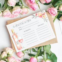 Rosé Möhippa Brunch Recept Card