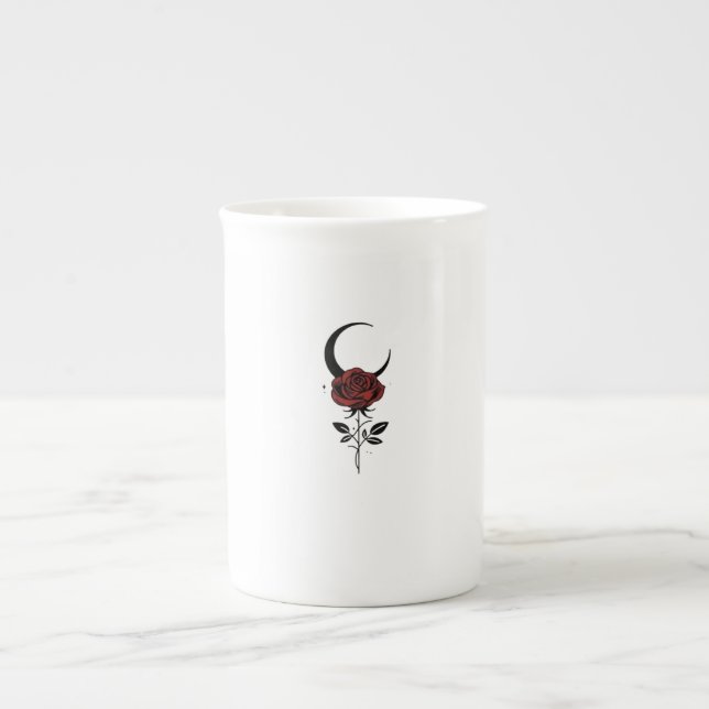 Rose Moon Mug Benporslin Mugg (Framsidan)