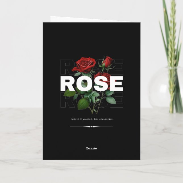 Rose Motivation Card  Program (Baksida)