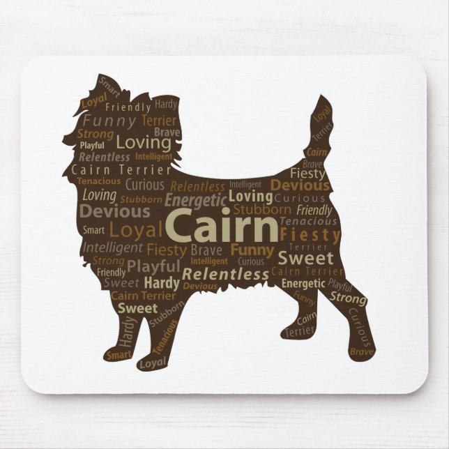Röse Mousepad (bruntet) Musmatta (Framsidan)