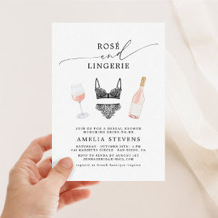 Rosé och Lingerie-Möhippan Inbjudningar