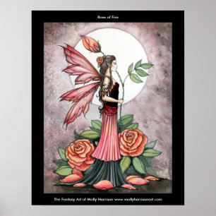 Rose of Fire-älvposter av Molly Harrison Poster