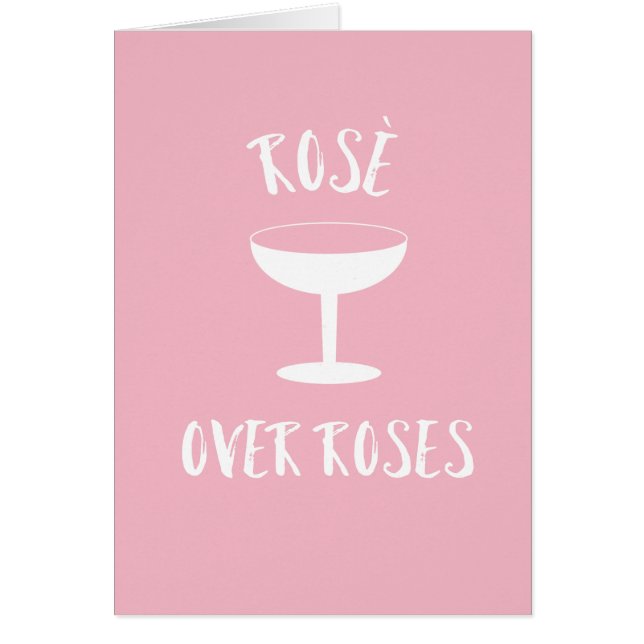 Rosé Över Ro Hälsningskort (Framsidan)