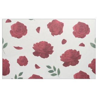 Rose Pattern Fabric Tyg