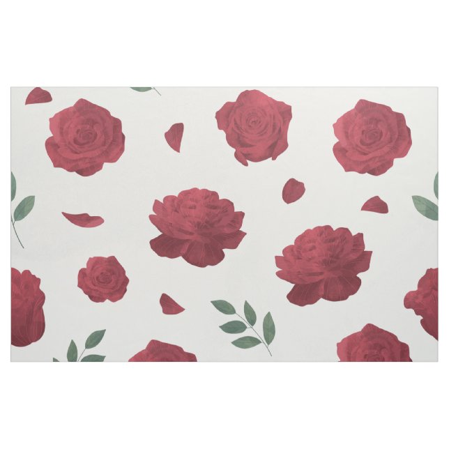 Rose Pattern Fabric Tyg (Fat Quarter)