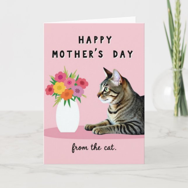 Rose Pattern Mothers Day Card Kort (Framsida)