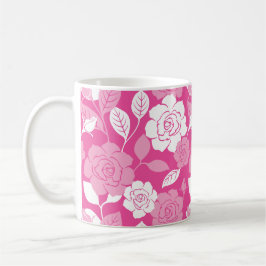ROSE PATTERN (PINK) KAFFEMUGG