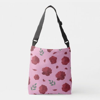 Rose Pattern Shoulder Bag | Tote Bag Axelväska