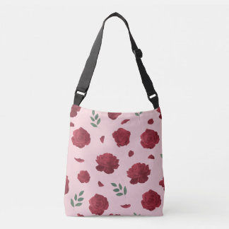 Rose Pattern Shoulder Bag | Tote Bag Axelväska