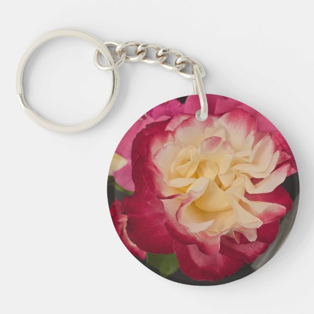 Rose Photo on Acrylic Key chain 2-sided (Framsidan)