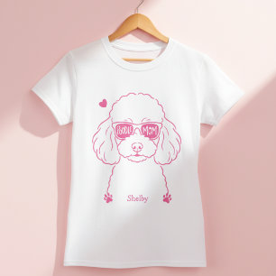 Rose Pink Poodle Tröja Personlig gåva till hundm