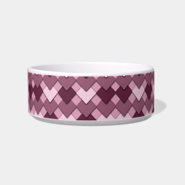 Rose Pink Square and Diamond Harlequin Pattern