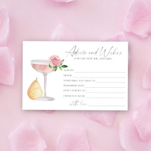 Rosé Prosecco - råd och önskemål bröllopsfest Brevpapper