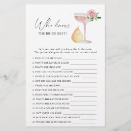 Rose Prosecco - Vem känner bruden bäst spel