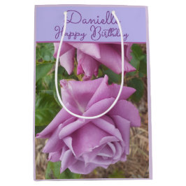 Rose Purple Flower floral Girls Name Birthday