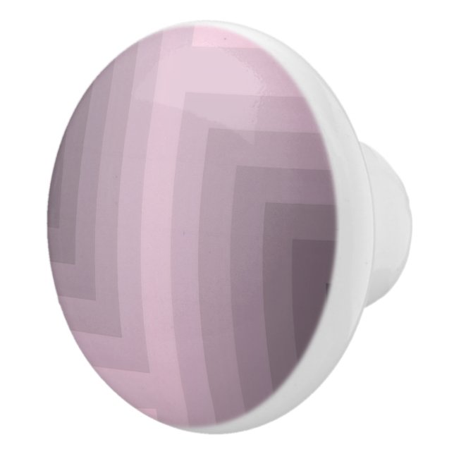 Rose Quartz Labyrint Keramisk Knopp (Höger)