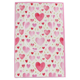 Rose Quartz Romantik: Akvarell Hjärtan & Guld 