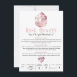 Rose Quartz Rosa Kristall Metafysisk Betydelse  Inbjudningar<br><div class="desc">Fyll i med din information.</div>