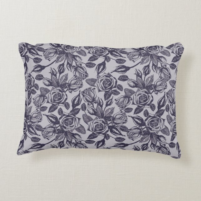 Rose Rectangle Accent Pillow Prydnadskudde (Baksidan)