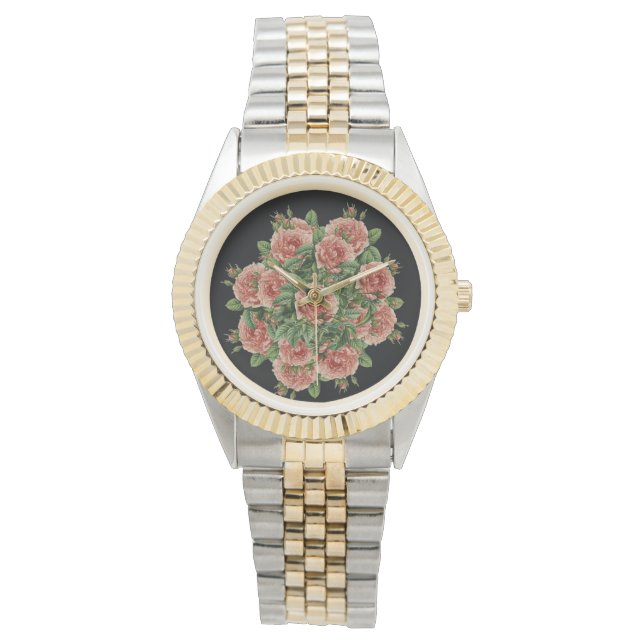 Rose Roses Rosen bouquet – Rosenbouquet Armbandsur (Framsida)