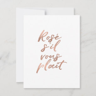 Rosè s'il vous plait julkort