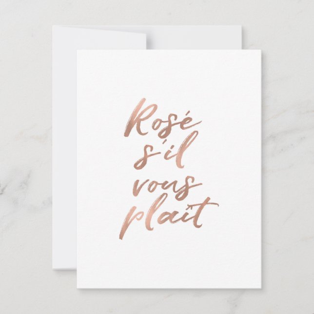 Rosè s'il vous plait julkort (Framsida)