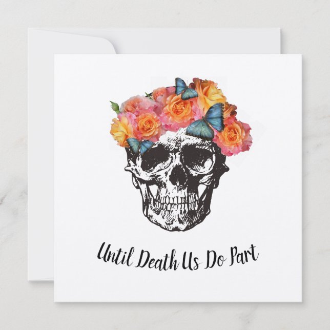 Rose Skull - Tills döden skiljer oss åt Inbjudningar (Framsida)