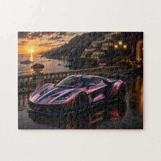 Rose Titanium — Luxury Pink Metallic Supercar  Pussel (Horisontell)
