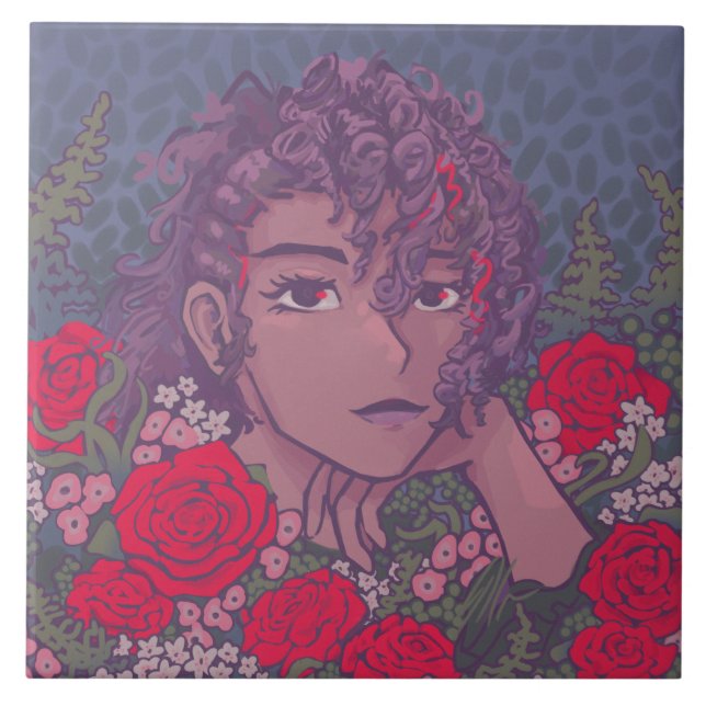 Rose Valentine Kakelplatta (Framsidan)