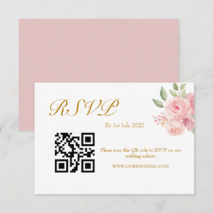 ROSE Vattenfärg QR-kod OSA Kort