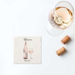 Rosé Vin Älskare Underlägg - Personlig Vin
