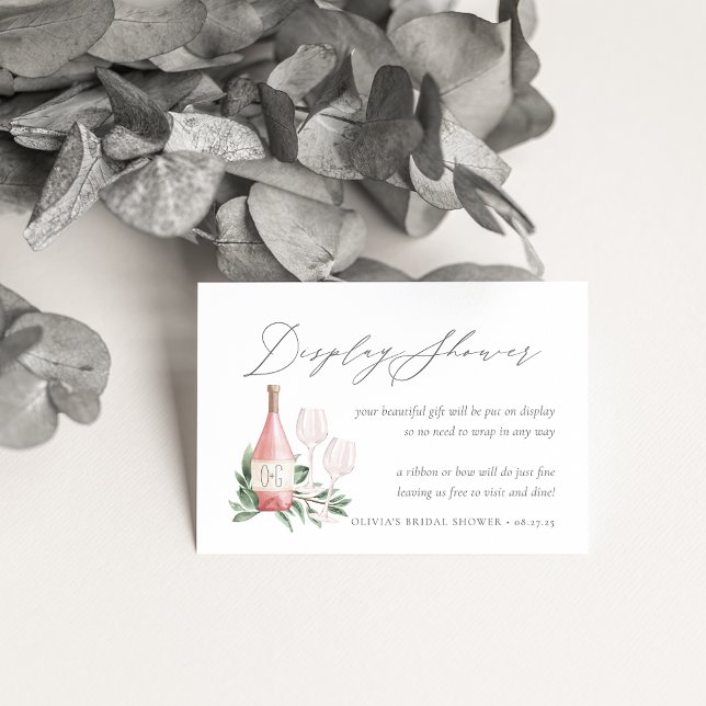Rosé Vin Möhippa Gift Visning Card Tilläggskort (Skapare uppladdad)