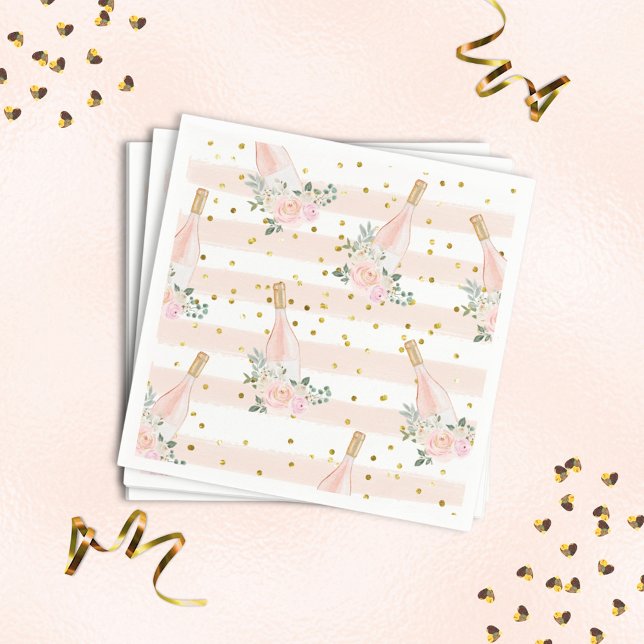 Rosé Vin Möhippa Napkins Pappersservett (Skapare uppladdad)