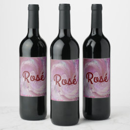 Rosé Vinflaska Etikett