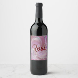 Rosé Vinflaska Etikett