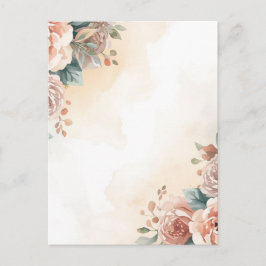 Rose Water Color Vykort