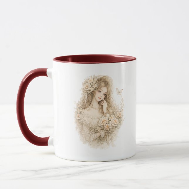 Rose Whisper Floral Girl Mugg (Vänster)