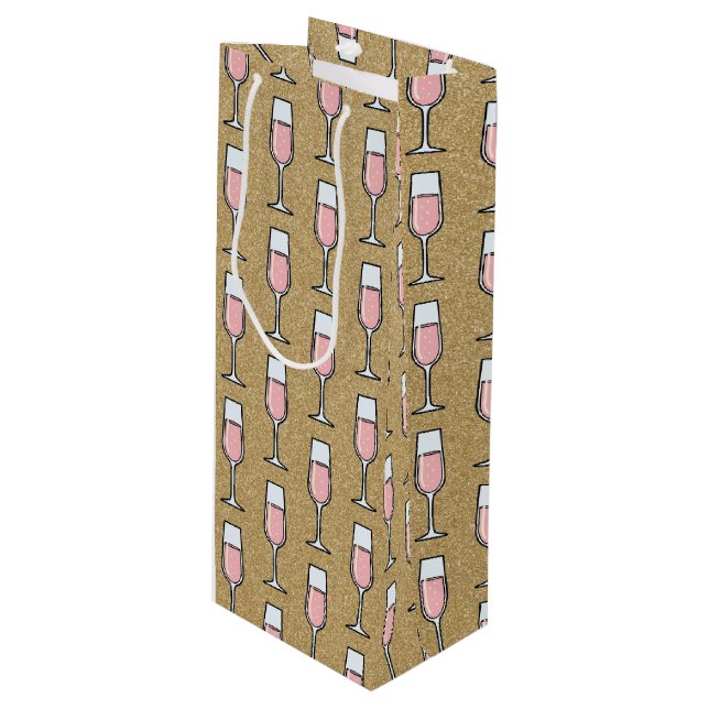 Rose Wine Pattern Gold (Framsidan Vinklad)