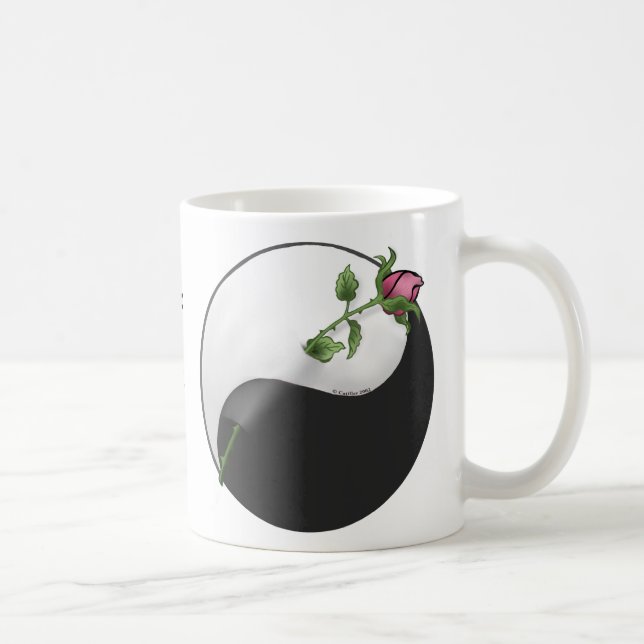Rose Yin Yang Kaffemugg (Höger)