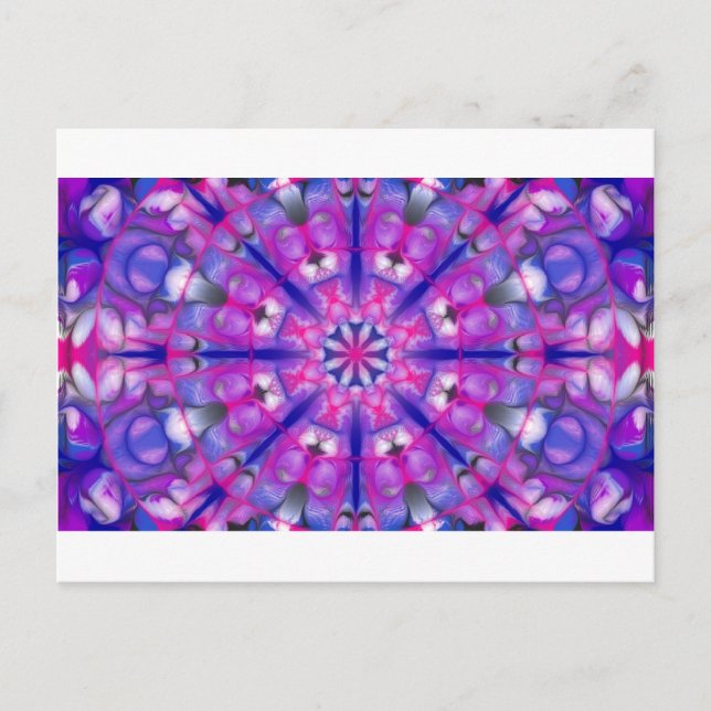 roseandbluemandala vykort (Framsida)