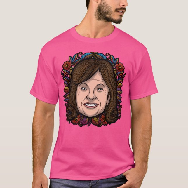 Roseanne Barr (blommad) T Shirt (Framsida)