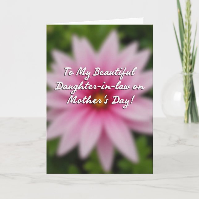 Roseate Mothers Day Daughter Card Kort (Framsida)